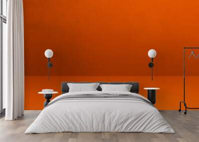 Empty orange concrete interior background banner Wall mural