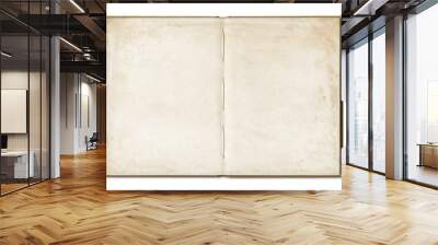 Vintage blank open notebook Wall mural