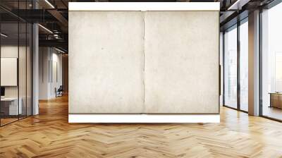 Vintage open book isolated on white background Wall mural