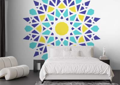 Oriental Geometric Circular Mandala Wall mural