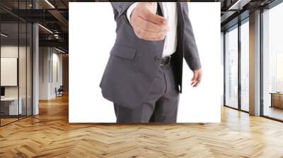 This is an image of business man offering a handshake. Success c Wall mural