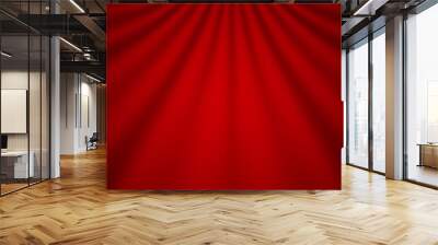 red curtain web vector banner	 Wall mural