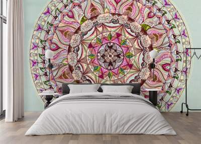 colorful mandala design Wall mural