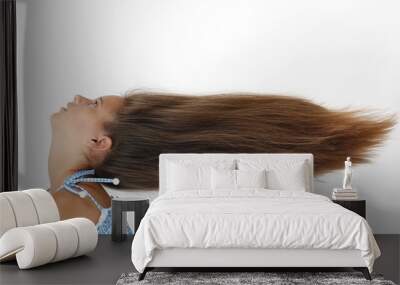 girl with long hair Wall mural