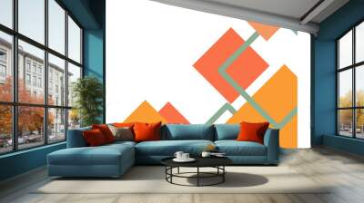 Rhombus Corner Vector Wall mural