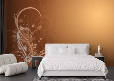 Floral Hintergrund Wall mural