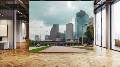 Buildings in downtown Houston, Texas Wall mural