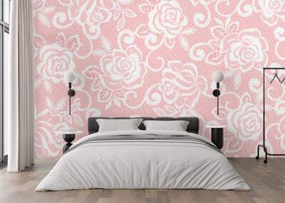 I made a seamless race pattern with the rose, Wall mural