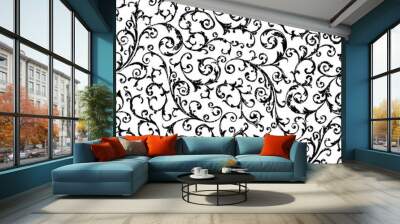 Seamless pattern of beautiful abstract ornament, Wall mural