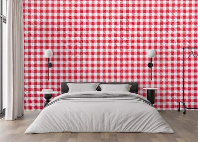 gingham fabric background Wall mural