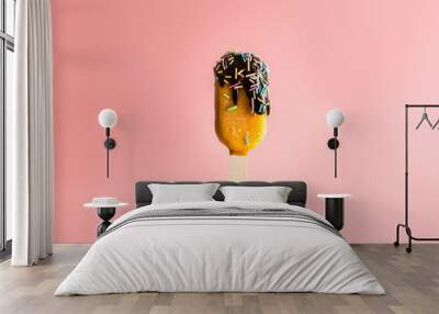 Ice cream sticks of fruits Wall mural