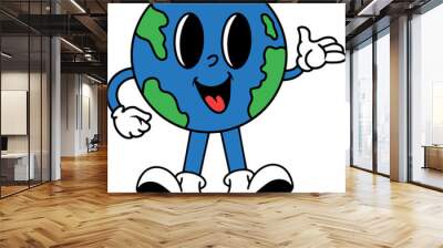 earth character vintage color 1 Wall mural