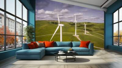 Windmill - Wind Turbine on Hill Wall mural