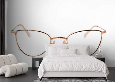 glasses isolated on white background Wall mural