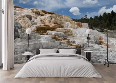 Mammoth Hot Springs at Yellowstone National Park Wyoming Wall mural