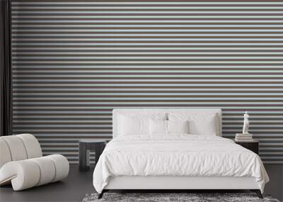 Gray metal black and white striped background, texture design Wall mural