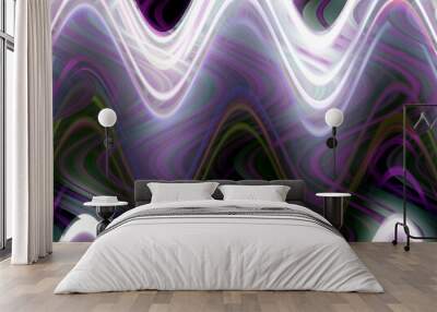 Pink purple fluid abstract purple background with lines Wall mural