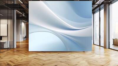 Blue wavy background abstract texture conceptual cover design Wall mural