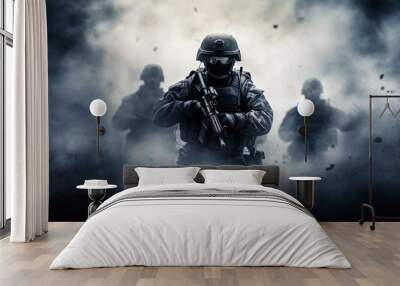 war soldier scene background concept Wall mural