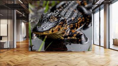 Chinese Alligator in nature Wall mural