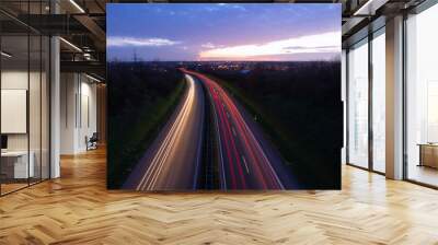 highway at night Wall mural