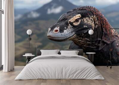 Komodo Dragon in natural environment Wall mural