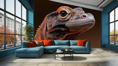 Komodo Dragon in natural environment Wall mural