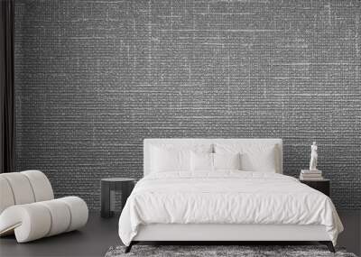 Silver background of vinyl canvas paper texture. The shiny grey metallic backdrop for wallpaper decoration Wall mural