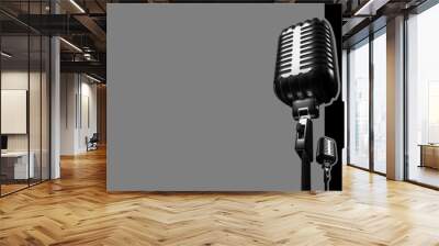 retro microphone Wall mural