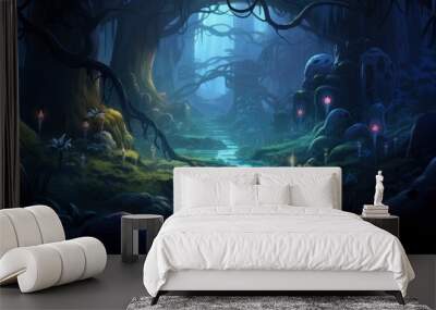 A beautiful and mysterious land hiding its secrets Wall mural