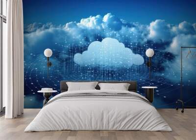 cloud computing and its benefits Wall mural