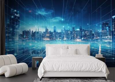 Explore the future of IT technology, including emerging technologies and their potential applications Wall mural