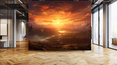 Fantasy Landscape Game Art Wall mural