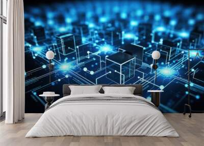 Investigate the role of virtualization and software defined networking in modern IT environments Wall mural