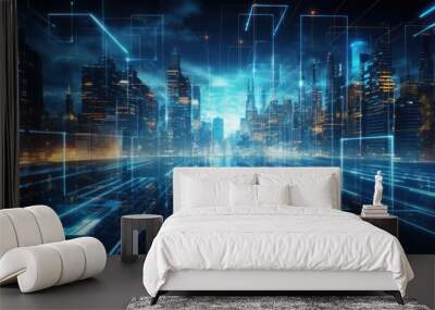 IT Technology Sets New Directions of Development and Amazing Trends Wall mural