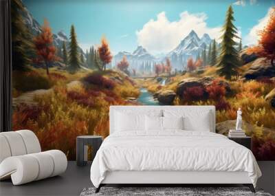 MMORPG game art environment Wall mural