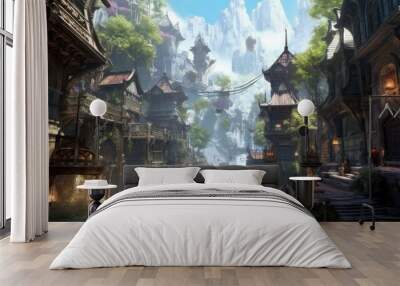 MMORPG game art environment Wall mural