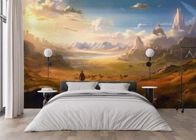 MMORPG game art environment Wall mural