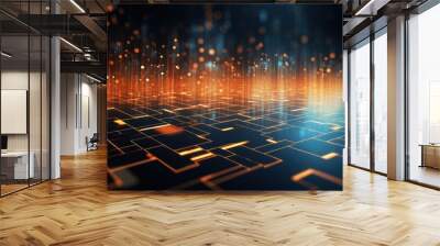 Modern Abstract Background IT Technology Texture and Pattern Wall mural