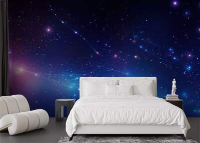 Technology Particle Abstract Background Wall mural