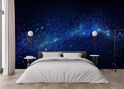 Technology Particle Abstract Background Wall mural