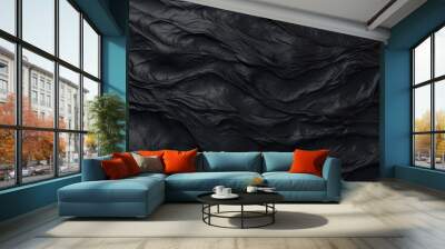 Surface Texture Of Matte Frozen Obsidian For Wallpaper Created Using Artificial Intelligence Wall mural