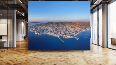 view of the island of Spetses in Greece Wall mural