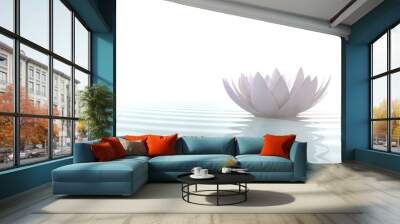 zen lotus on water Wall mural