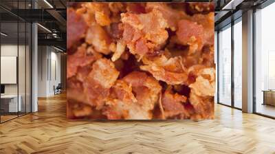 cooked bacon background Wall mural