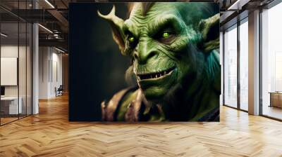 portrait of a green goblin Wall mural