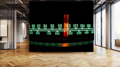 radio dial with lights Wall mural