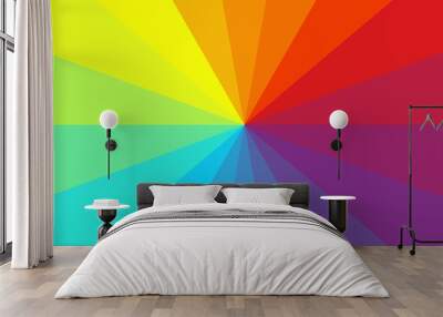 Rainbow background image , Vector illustration. Wall mural