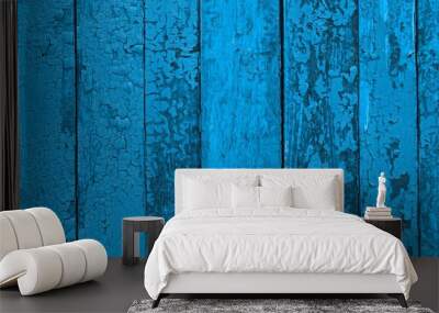 light blue natural timber texture - cute abstract photo background Wall mural