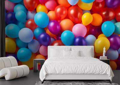 colorful balloons background Wall mural